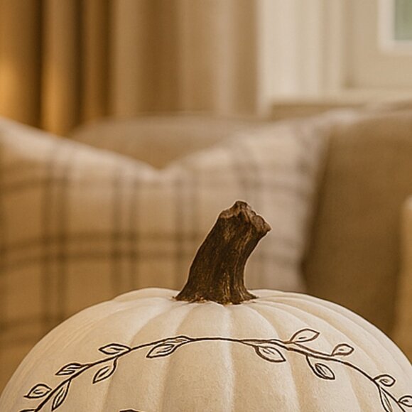 Give Thanks Pumpkin Thanksgiving Centerpiece Fall Home Decor - Picture 2 of 6